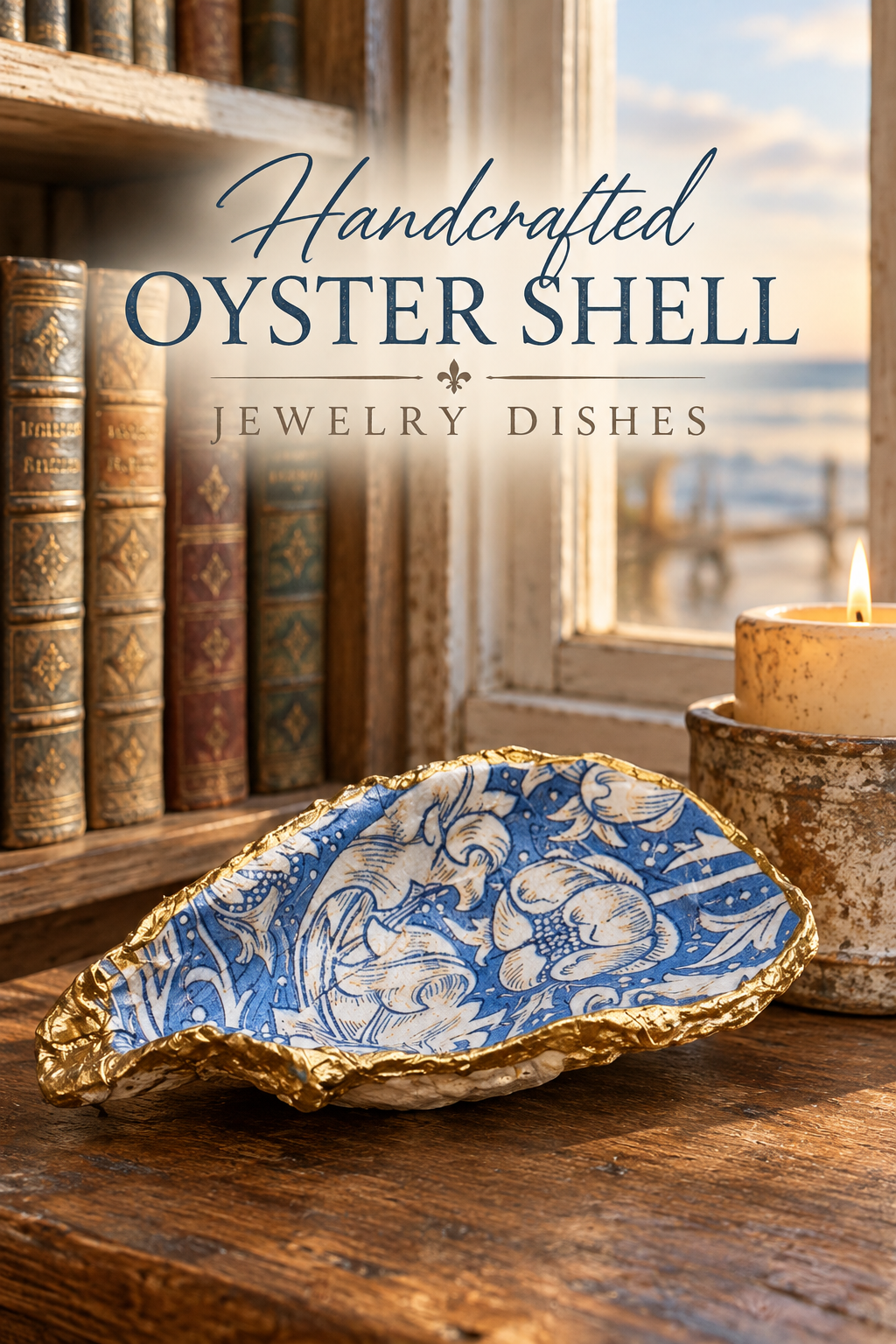 Handcrafted Oyster Shell Jewelry Dishes