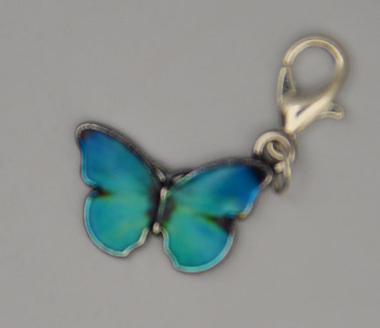 Teal Butterfly Charm