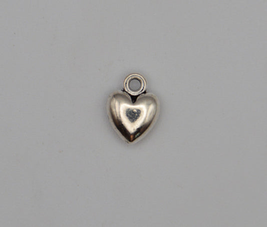 Silver Heart Charms