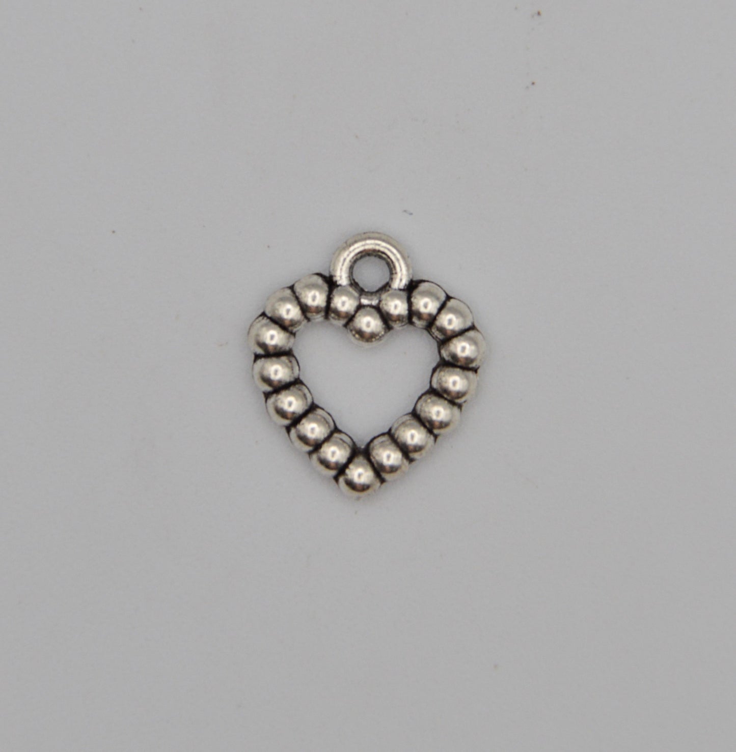 Silver Heart Charms