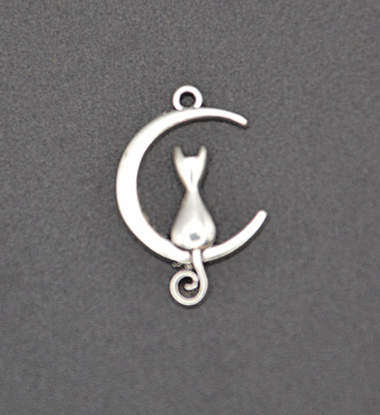 Moon & Cat Charm