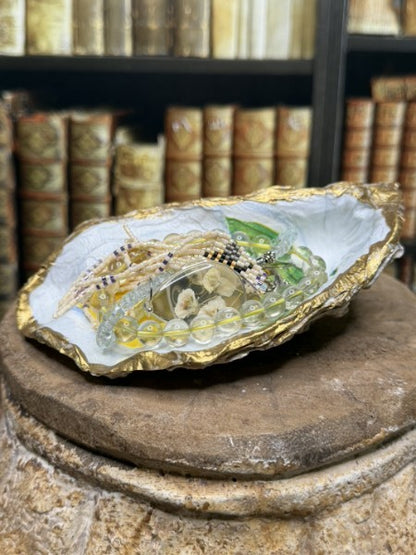 Delia | Handcrafted Oyster Shell Jewelry Dish